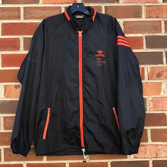 Retro adidas Japan raintrack jacket with hood Retro adidas Japan raintrack jacket with hood